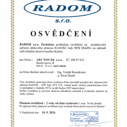 RADOM projektování ZDP